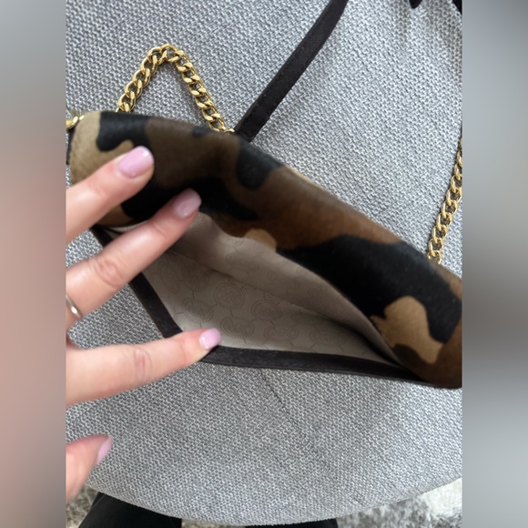 Michael Kors Camouflage Crossbody Bag with Gold Chain Calf Hair - Picture 6 of 14